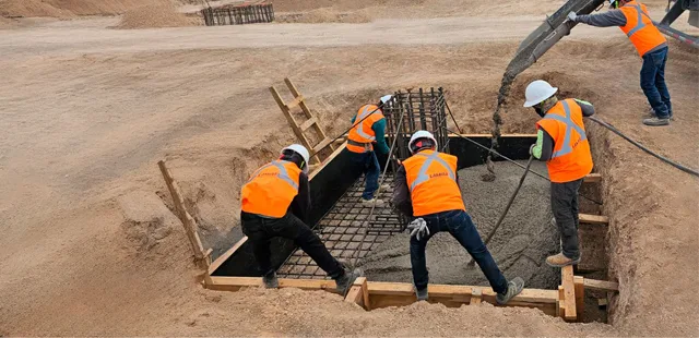 concrete pouring