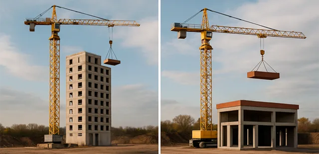 horizontal or vertical construction